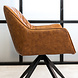 Industrial Dining chair Gian Cognac Industrial Dining chair Gian Cognac