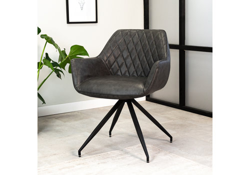  Industrial Dining chair Gian Antracite 