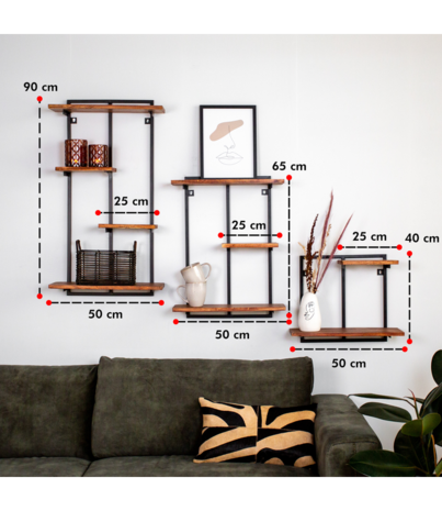 Industrial wall 2024 mounted shelf