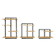 Industrial Wall shelf Lois - set of 3 Industrial Wall shelf Lois - set of 3