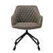 Industrial dining chair Levi olive green eco-leather (wheels) Industrial dining chair Levi olive green eco-leather (wheels)