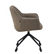 Industrial dining chair Levi olive green eco-leather (wheels) Industrial dining chair Levi olive green eco-leather (wheels)