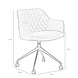 Industrial dining chair Levi olive green eco-leather (wheels) Industrial dining chair Levi olive green eco-leather (wheels)
