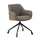 Industrial dining chair Levi olive green eco-leather (wheels) Industrial dining chair Levi olive green eco-leather (wheels)