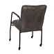 Industrial Dining Chair Mila Anthracite Eco-Leather Industrial Dining Chair Mila Anthracite Eco-Leather