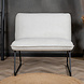 Modern Armchair Merle White Modern Armchair Merle White