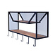 Industrial Wall rack Jessy Mango Wood Industrial Wall rack Jessy Mango Wood