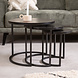 Industrial Coffee table Alice Black - set of 3 Industrial Coffee table Alice Black - set of 3