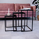 Side table Dulce Black set of 3 Side table Dulce Black set of 3