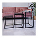 Side table Dulce Black set of 3 Side table Dulce Black set of 3