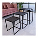 Side table Dulce Black set of 3 Side table Dulce Black set of 3