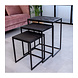 Side table Dulce Black set of 3 Side table Dulce Black set of 3