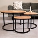 Coffee table Caleb Mango wood set of 3 Coffee table Caleb Mango wood set of 3