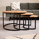 Coffee table Caleb Mango wood set of 3 Coffee table Caleb Mango wood set of 3