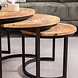 Coffee table Caleb Mango wood set of 3 Coffee table Caleb Mango wood set of 3