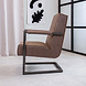 Industrial Leather Armchair Tiger Taupe Industrial Leather Armchair Tiger Taupe