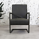 Industrial Leather Armchair Tiger Antracite Industrial Leather Armchair Tiger Antracite