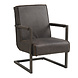 Industrial Leather Armchair Tiger Antracite Industrial Leather Armchair Tiger Antracite