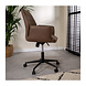 Industrial Rotatable Office Chair Novan Taupe Industrial Rotatable Office Chair Novan Taupe