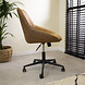 Industrial Rotatable Office Chair Lennox Cognac Industrial Rotatable Office Chair Lennox Cognac