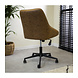 Industrial Rotatable Office Chair Emily Cognac Industrial Rotatable Office Chair Emily Cognac