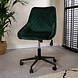 Industrial Rotatable Office Chair Emily Green Velvet Industrial Rotatable Office Chair Emily Green Velvet