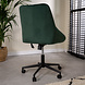 Industrial Rotatable Office Chair Emily Green Velvet Industrial Rotatable Office Chair Emily Green Velvet