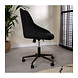 Industrial Rotatable Office Chair Emily Black Velvet Industrial Rotatable Office Chair Emily Black Velvet