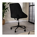 Industrial Rotatable Office Chair Emily Black Velvet Industrial Rotatable Office Chair Emily Black Velvet