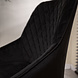 Industrial Rotatable Office Chair Emily Black Velvet Industrial Rotatable Office Chair Emily Black Velvet