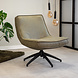 Industrial swivel Armchair Nickole Green Eco Leather Industrial swivel Armchair Nickole Green Eco Leather