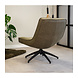 Industrial swivel Armchair Nickole Green Eco Leather Industrial swivel Armchair Nickole Green Eco Leather