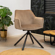 Velvet dining chair Furtado Taupe rotatable seat Velvet dining chair Furtado Taupe rotatable seat
