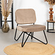 Velvet armchair Julia Taupe Velvet armchair Julia Taupe