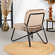 Velvet armchair Julia Taupe Velvet armchair Julia Taupe
