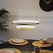 Industrial Ceiling Light Elaine Metal Gold 2-Circles Industrial Ceiling Light Elaine Metal Gold 2-Circles