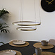 Industrial Ceiling Light Elaine Metal Gold 2-Circles Industrial Ceiling Light Elaine Metal Gold 2-Circles