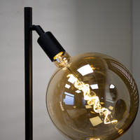 Industrial Floor Lamp Glenn 3L Black