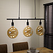 Industrial Ceiling Light Glenn 3L Black Industrial Ceiling Light Glenn 3L Black