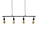 Industrial Ceiling Light Glenn 4L Black Industrial Ceiling Light Glenn 4L Black