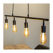Industrial Ceiling Light Glenn 4L Black Industrial Ceiling Light Glenn 4L Black
