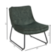Industrial Armchair Green Lowen Velvet Industrial Armchair Green Lowen Velvet