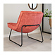 Industrial Armchair Pink Lowen Velvet Industrial Armchair Pink Lowen Velvet