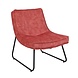 Industrial Armchair Pink Lowen Velvet Industrial Armchair Pink Lowen Velvet