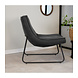 Industrial Armchair Antracite Lowen Eco Leather Industrial Armchair Antracite Lowen Eco Leather