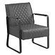 Industrial armchair Peter Antracite Industrial armchair Peter Antracite