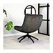 Industrial swivel Armchair Nickole Green Velvet Industrial swivel Armchair Nickole Green Velvet