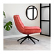 Industrial swivel Armchair Nickole Pink Velvet Industrial swivel Armchair Nickole Pink Velvet