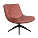 Industrial swivel Armchair Nickole Pink Velvet Industrial swivel Armchair Nickole Pink Velvet