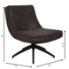 Industrial swivel Armchair Nickole Antracite Eco Leather Industrial swivel Armchair Nickole Antracite Eco Leather
